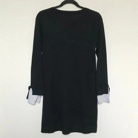 Loft Black Long Sleeve Layered Sweater Dress - Picture 4 of 5